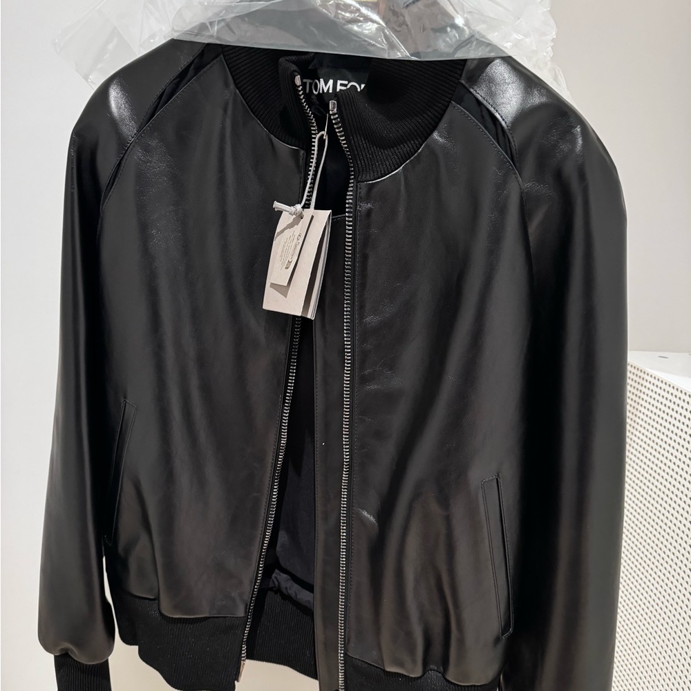 Tom Ford Matte Calf Leather Bomber Jacket  - 34 / XS - NWT
